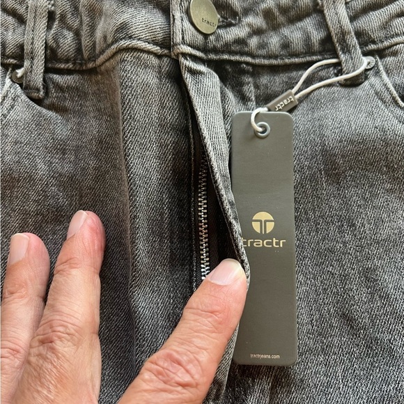 NWT Women's‎ Tractr High Rise Straight Size 10/30 Gray/Black Jeans (E5) - Picture 5 of 9